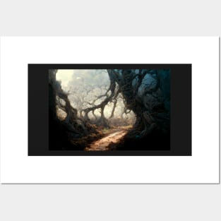 Down the Rabbit Hole Forest Landscape Posters and Art